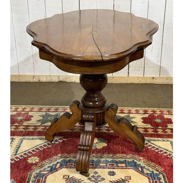 Louis Philippe Style Walnut Side Table, 1800s For Sale - Image 11 of 12