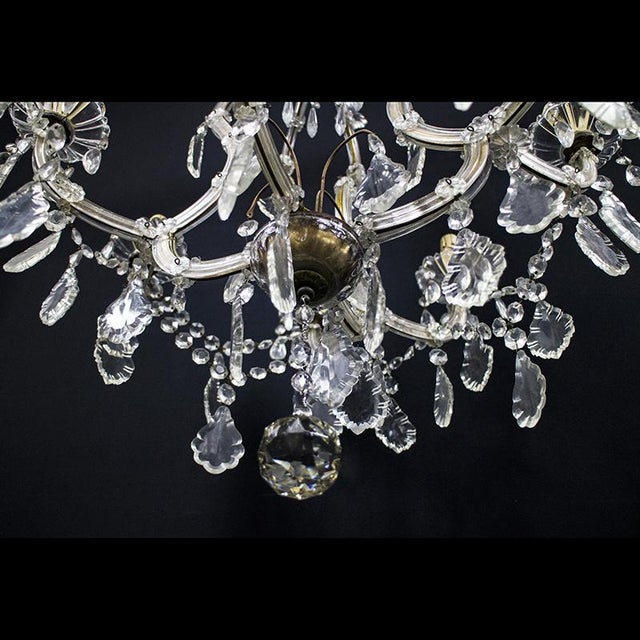 Maria Teresa Chandelier with 8 Lights in Bohemian Crystal, 1950s For Sale - Image 6 of 11