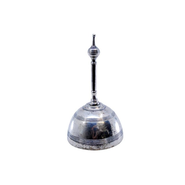 Silver Bell with Friezes Around It and Topped with a Ball For Sale - Image 9 of 9