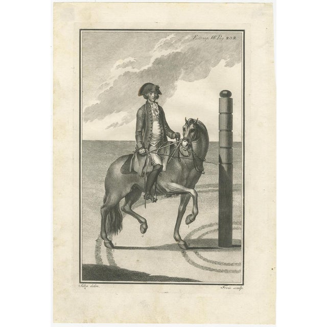 Gaspar Fróis Machado, Dressage and Piaffe, 1790, Engraving, Set of 3 For Sale - Image 4 of 15