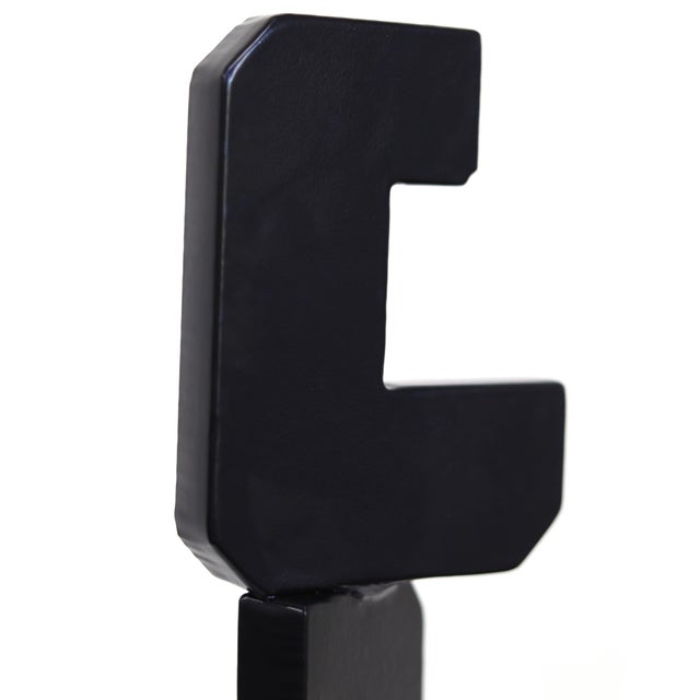 Metal Cs the Moment - Abstract Contemporary Steel Metal Sculpture for Table or Desk Original Artwork by Granville Beals For Sale - Image 7 of 11