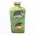 A Persian ceramic vase from the Qajar dynasty. Brightly painted with animated fish patterns on a jade green ground with...