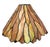 Vintage Tiffany-Style Stained Glass Lamp Shade, Orange, Amber, Goldenrod For Sale - Image 4 of 7