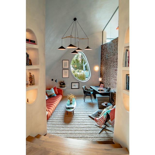 Emily Group of Five Chandelier Light in Anthracite Semi-Matte by Daniel Becker for Moss Objects For Sale - Image 6 of 10