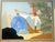 Art Deco 1920s Art Deco Garden Couple Pochoir by Mario Leone 16" X 20" Matted For Sale - Image 3 of 7