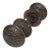 1880s Antique American Bronze Door Knobs With Rosettes - A Pair For Sale