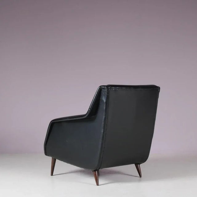 Black 802 Chair by Carlo Di Carli for Cassina, 1950 For Sale - Image 8 of 13