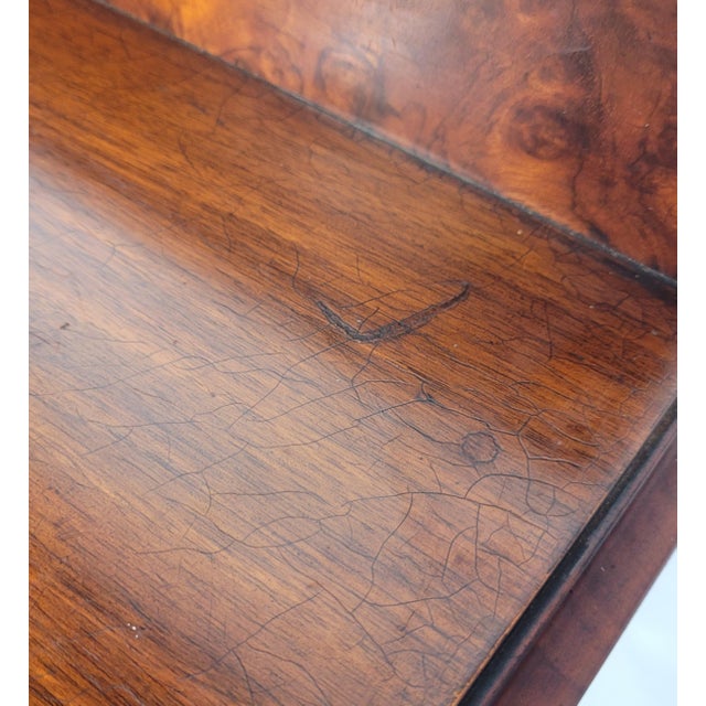 Antique Victorian English Walnut Writing Desk, 1890 For Sale - Image 18 of 18