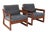Teak Sledge-Base Lounge Chairs by Komfort, Denmark, 1960s, Set of 2 For Sale