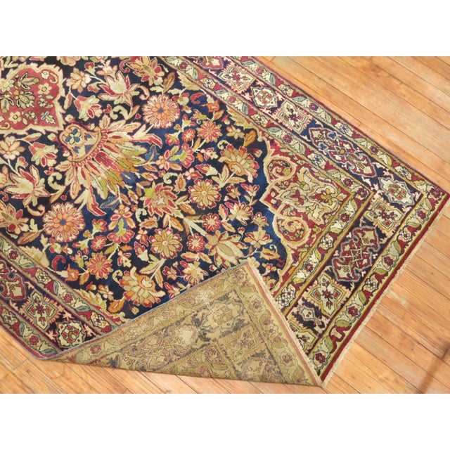 Contemporary Zabihi Collection Lavar Kerman Collectible Caliber 19th century Rug - 4'1" x 6'8" For Sale - Image 3 of 6
