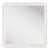 Fleur Home Carnival Gras Square Mirror in Frosted Petal, 32.5x32.5 For Sale