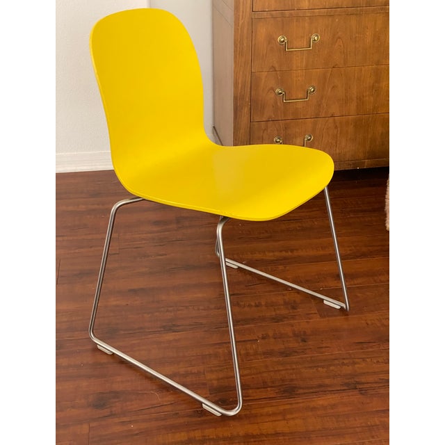 Late 20th Century Yellow Cappellini Tate Chair by Jasper Morrison For Sale - Image 5 of 12