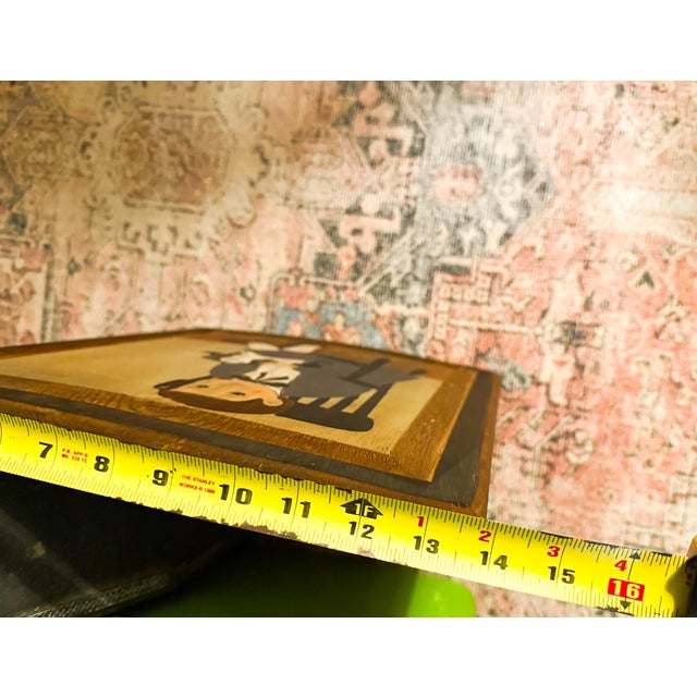 1980s Signed American Folk Art Painting on Board by J. Kirby. For Sale - Image 4 of 4