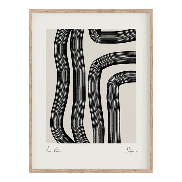 Contemporary Abstract Lines Giclee Print For Sale