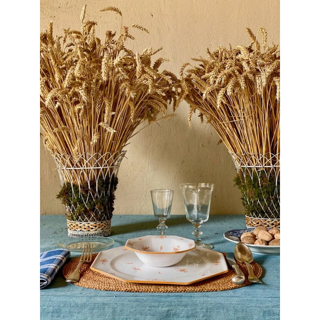 ZdG Brindille Large Dinner Plates, Ochre Brulee - Set of 2 For Sale - Image 10 of 12