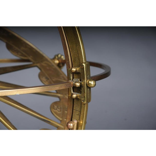 2000 - 2009 20th Century Stylized Brass Armillary Sphere For Sale - Image 5 of 18