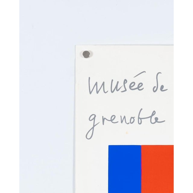 1960s Grenoble 1969 Original Serigraph Exhibition Poster by Max Bill For Sale - Image 5 of 9