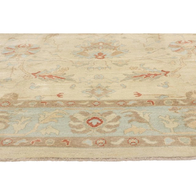 Vintage Modern Turkish Oushak Rug - 10'01 X 14'09 For Sale - Image 4 of 10