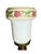 Early 20th Century Art Deco Green Onyx Brass Table Lamp Floral Glass Shade Bakelite Accent Untested For Sale - Image 4 of 11