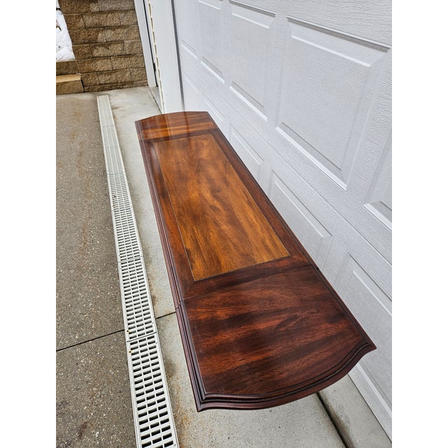 Mahogany Regency Drop Leaf Sofa or Console Table For Sale - Image 9 of 14