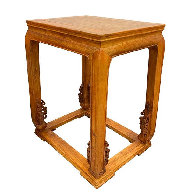 Vintage Chinese Camphor Wood Horseshoe Back Armchairs Set For Sale - Image 10 of 13