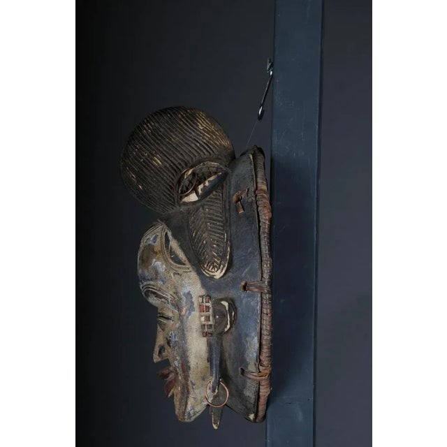 Antique Carved Wooden Face Mask For Sale - Image 9 of 13