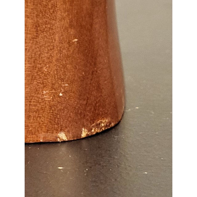 Hand-Carved Myrtlewood Abstract Madonna Figure For Sale In San Francisco - Image 6 of 12