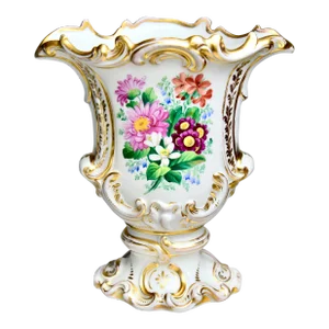 19th Century Rococo Revival Painted KPM Berlin Porcelain Vase