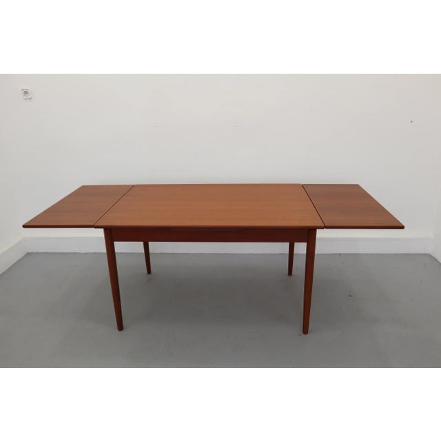 Mid-Century Danish Teak Extending Dining Table from Am Mobler For Sale - Image 15 of 15