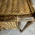 1970’s Faux Tortoiseshell Bamboo Herringbone Rattan Cabinet - Newly Painted For Sale - Image 12 of 12