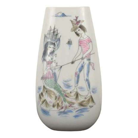 Sirena Vase by Raymond Peynet for Rosenthal Studio Line, 1970s For Sale