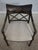 Age: Approx. 30 Years Old Details: Regency Style Unusual Curved Back Brass Capped Feet Crackle Paint Finish High Quality...