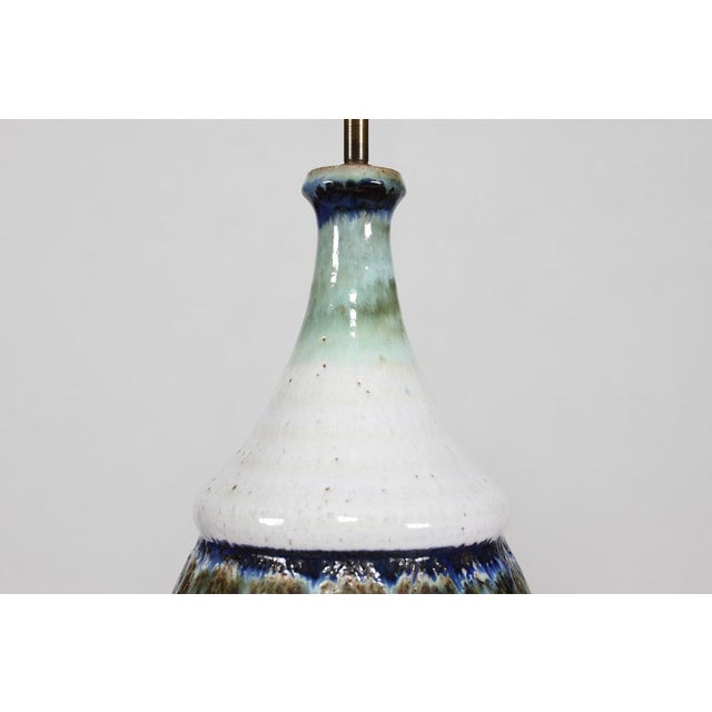 Large Vintage Table Lamp in Stoneware by Inger Folmer-Larsen, Denmark, 1970s For Sale - Image 6 of 14