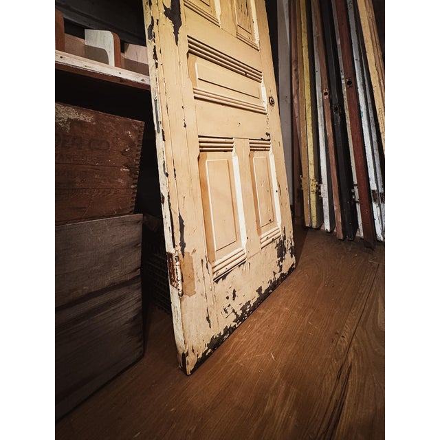 Antique White Victorian Era Five Panel Door For Sale - Image 8 of 14