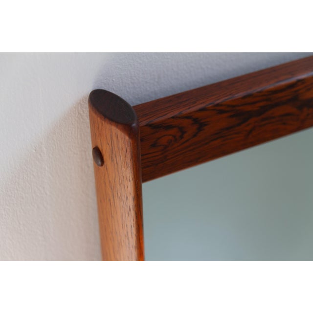 Mid-Century Modern Vintage Danish Rosewood Bench with Drawers and Mirror by Kai Kristiansen, 1960s, Set of 3 For Sale - Image 3 of 18