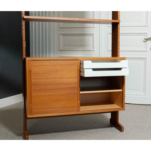 Teak Parade Bookcaseby Kajsa & Nils Nisse Strinning, Denmark, 1960s For Sale - Image 3 of 7