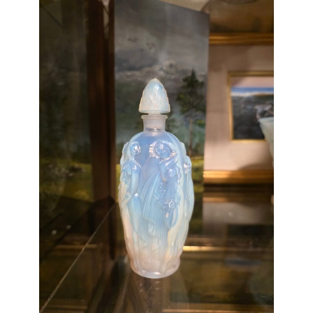 French Marius Ernest Sabino French Art Glass Perfume Bottle For Sale - Image 3 of 6