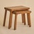 A pair of Dutch Brutalist oak nesting tables dating to the 1960s. Designed to nest seamlessly, each table features a...