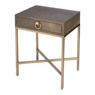 Sullia 1 Drawer End Table, Gold For Sale