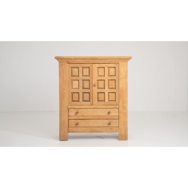 Oak Brutalist Buffet, Antique, France, Circa 1970 For Sale - Image 9 of 14