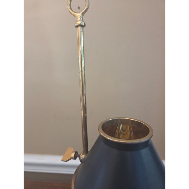 Brass Mid 20th Century French Candlestick Bouillotte Table Lamp For Sale - Image 8 of 14