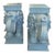 A pair of vintage Hollywood Regency elephant pedestal side tables. Expertly crafted with remarkable detail, each table...