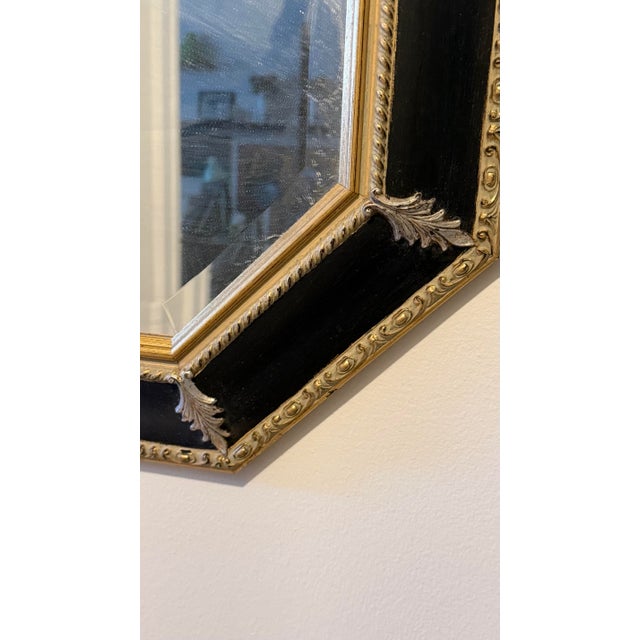 Hollywood Regency Vintage Bombay Company Allegro Hollywood Regency Octagonal Beveled Wall Mirror For Sale - Image 3 of 8