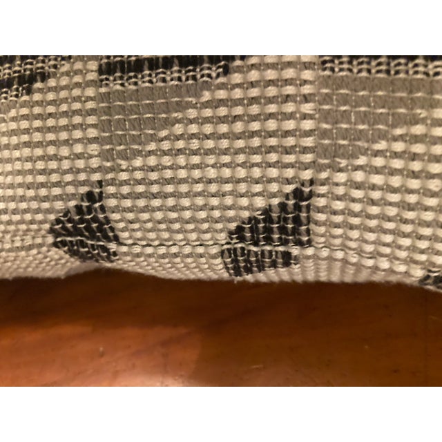 Ebony 1990s Original Handmade Knit Decorative Pillow, Down Feather Insert Zipper Closure For Sale - Image 8 of 12