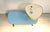 Mid-Century German Side Table with Levels in Blue and White, 1950s For Sale - Image 6 of 7