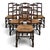 Wood Straw-Seated Chairs with Slatted Oak Backs, Set of 6 For Sale - Image 7 of 7