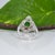 Green 1.9Ct Tsavorite Garnet Ring With Natural Diamond Accents: Solid 14k Gold, 9x7mm, Size 6.75 For Sale - Image 8 of 9