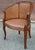 Late 20th Century Baker Provincial Style Caned Back Mahogany and Leather Upholstered Armchair For Sale In Washington DC - Image 6 of 10
