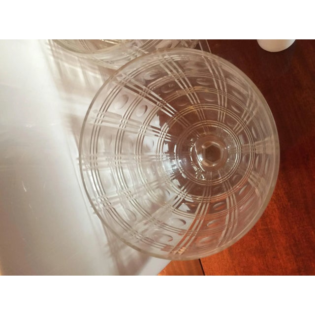 Mid 20th Century 20th Century Regency Style Glass Photophores - a Pair For Sale - Image 5 of 7