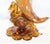 Murano Vintage Murano Amber Glass 'End of Day' Turkey Cornucopia Vase For Sale - Image 4 of 13